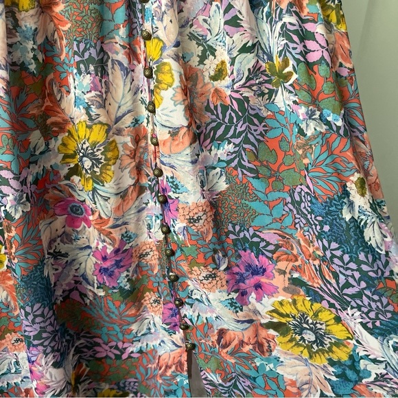 Anthropologie Akemi + Kin Multicolor Valencia Floral Dress oversized - Picture 6 of 9